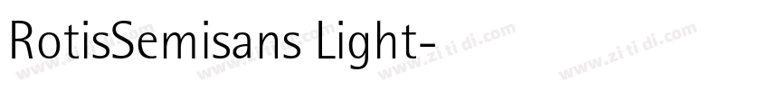 RotisSemisans Light字体转换